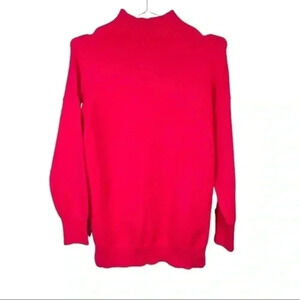 Anthropologie Maeve Pink‎ Mock Neck Sweater
